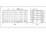 三千平米厂房生产车间、办公楼建筑设计CAD施工图图片1