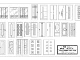 建筑CAD常用千种图块之木门图片1