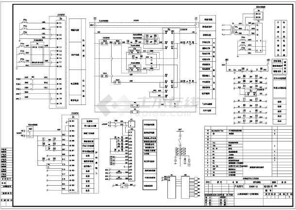 图纸 电气图纸 电气原理 高压电气原理图 某工程kyn28成套设备柜一二