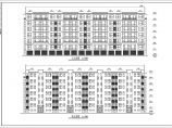 某七层经典住宅四单元对称户型建筑图（长55.2米+宽14.7米）图片1