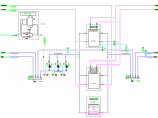 某工业厂房热水系统流程平面设计图纸图片1
