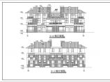 农村双拼式三层别墅建筑设计图（带阳台详图）图片1