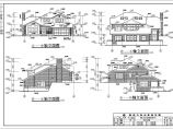 某3层框架剪力墙结构美式别墅建筑方案图纸图片1