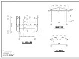 占地8.4×9.1（上部12.3×11）钢砼柱子+钢结构雨棚建筑结构施工图图片1
