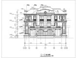 三层法式双联别墅建筑设计施工图纸图片1