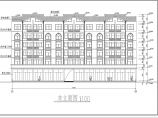 安徽3000平米底框六层商住楼建筑结构cad施工图图片1