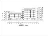 某学校五层框架结构学生宿舍楼建筑设计施工图图片1