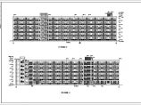 天津六层框架结构宿舍楼建筑设计施工图（U型平面）图片1