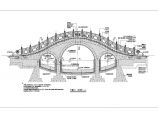 20米三孔混凝土仿古景观拱桥全套施工图图片1