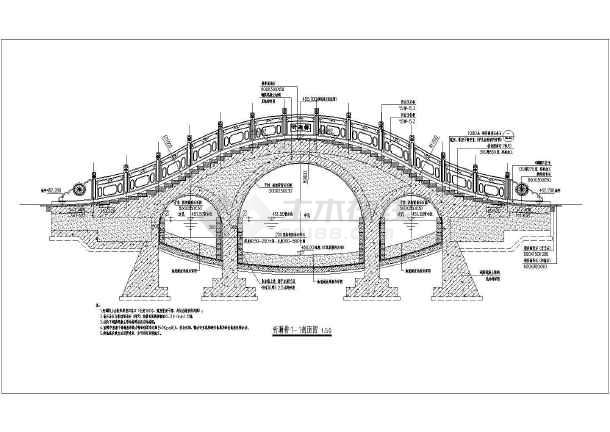 拱桥间隔槽示意图图片