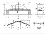 【西安】某钢结构过街拱形天桥施工设计图图片1