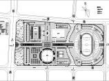 广西某大规模体育馆建筑设计总规划平面图图片1