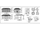 简欧风格框架结构二层自建别墅建筑设计图图片1