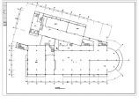 某大学食堂和淋浴室三层建筑给排水工程平面图图片1