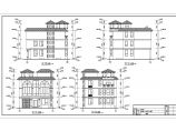 某地区三层剪力墙结构别墅建筑设计施工图（带地下室）图片1