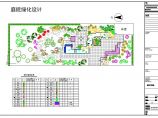 某地庭院绿化设计平面图（含植物名表）图片1