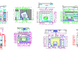 几款非常实用的电视背景墙设计详图CAD设计图图片1