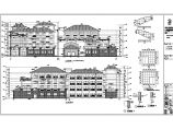彭州市四层框架结构旅游接待型酒店建筑设计施工图图片1