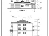 某地区三层框架结构连体别墅建筑设计方案图图片1