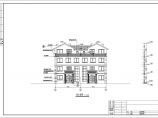 某三层双拼阁楼别墅建筑设计图（长18.2米 宽10.3米）图片1
