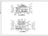 某地木质结构两层自建别墅建筑设计图图片1