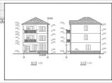 某3层框架结构别墅建筑及结构设计施工图图片1