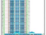 百米简欧风格高档塔式住宅小区建筑施工图（含效果图）图片1