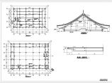某风景区庙宇框架结构设计施工图纸图片1