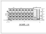 某中学四层砖混结构宿舍楼建筑设计施工图图片1