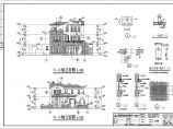 广州某地地中海花园三层别墅建筑施工图图片1