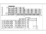 某地4层框架结构宾馆建筑方案图带效果图片1