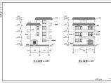 三层别墅住宅建筑设计施工图（带效果图）图片1