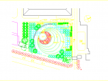 某大型广场环境景观绿化规划设计CAD图纸图片1