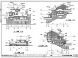 杭州某地3层砖混结构山地别墅建筑方案图图片1