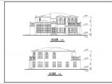 古典风格二层舒适别墅建筑设计图纸图片1