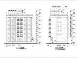 六层框架结构商住楼建筑CAD施工设计图（含详细说明）图片1