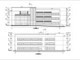 某厂区三层框架结构食堂建筑设计方案图纸图片1