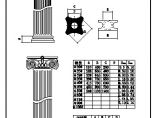 某西方古建筑构件CAD平面图纸（全套）图片1