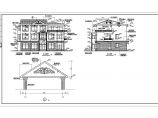 830平米三层欧式古典豪华别墅建筑结构施工图（含屋顶排水）图片1