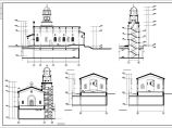 某地区一层框架结构教堂建筑设计方案图纸图片1