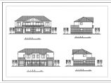 某二层别墅建筑设计图两种方案（长12米 宽9米）图片1