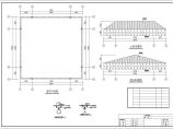 某工程20*20m四面放坡的钢结构桁架采光屋架结构施工图图片1
