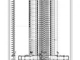 【上海】34层剪力墙商业综合楼cad建筑施工图（含效果图）图片1