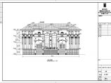 富阳市某地四层框架结构别墅建筑设计施工图纸图片1
