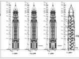 某地7层异形柱结构塔楼建筑施工图图片1