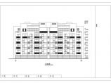 某五层单身公寓楼3单元每单元2户对称户型设计图（长34.8米+宽11.7米）图片1