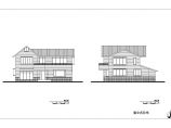 两层独立式住宅别墅建筑图cad图纸（门朝南）图片1
