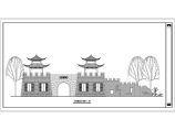 某旅游公园景区古建城墙施工CAD图纸图片1