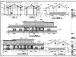 台儿庄某地两层框架结构仿古休闲会所建筑设计施工图纸图片1