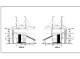 安徽省某中学2层体育看台及网架屋盖结构施工图图片1